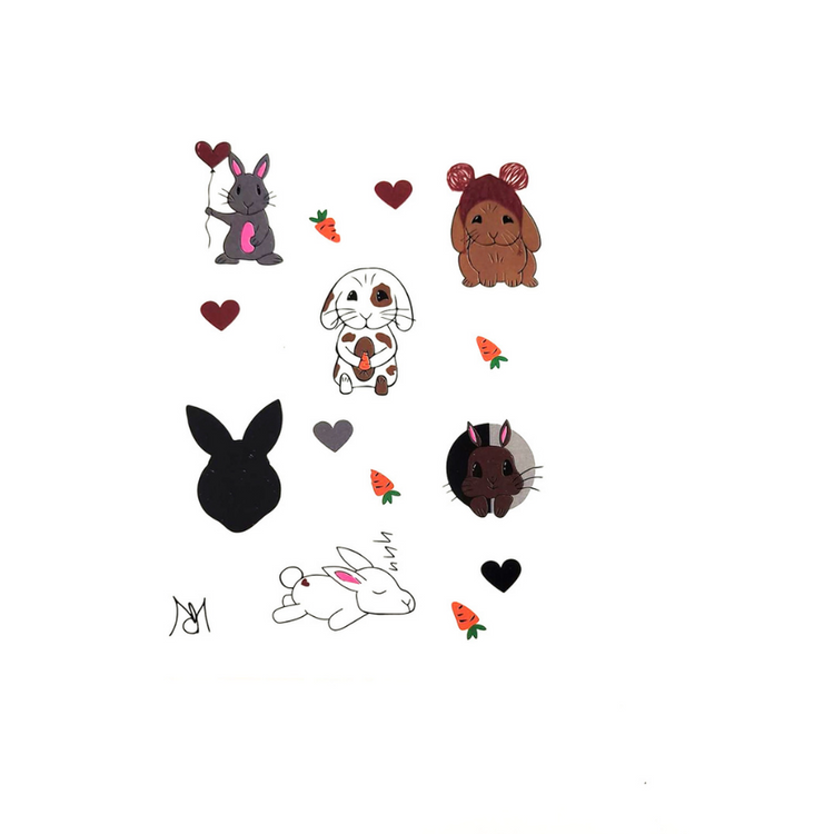 Les petits lapins d'amour, Tatouages temporaires