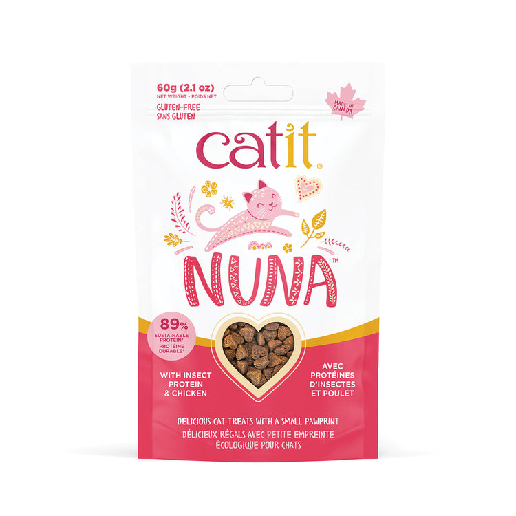 CATIT, Nuna gâteries pour chat protéines d'insectes et poulet 60 g - SUR COMMANDE