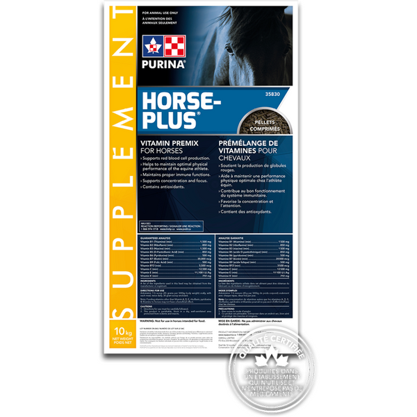 SUR COMMANDE PURINA Horse Plus supplément pour chevaux MEUNERIE