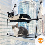 K&H Kitty Sill EZ Mount Double Stack, Lit pour chat 2 étages pour fenêtre