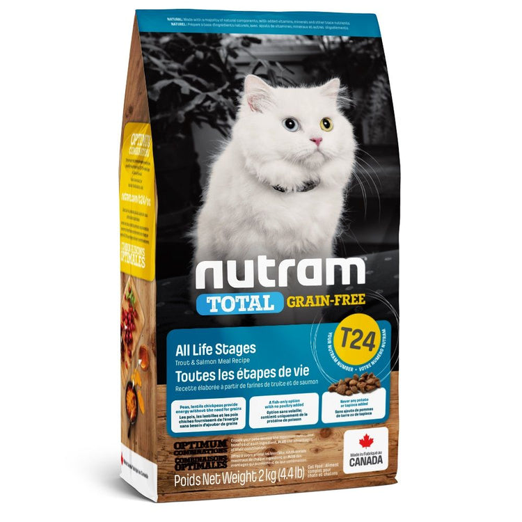 NUTRAM TOTAL T24 nourriture pour chat toutes étapes de vie truite et saumon