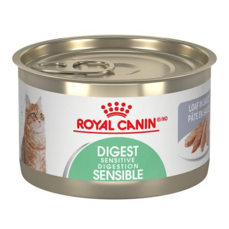 ROYAL CANIN Soin Digestif, nourriture pour chat, pâté en sauce pour chat au porc, poulet et saumon