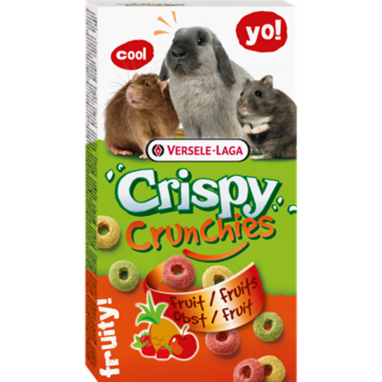 VERSELE-LAGA Crispy Crunchies Fruits friandise lapin et rongeur 75g