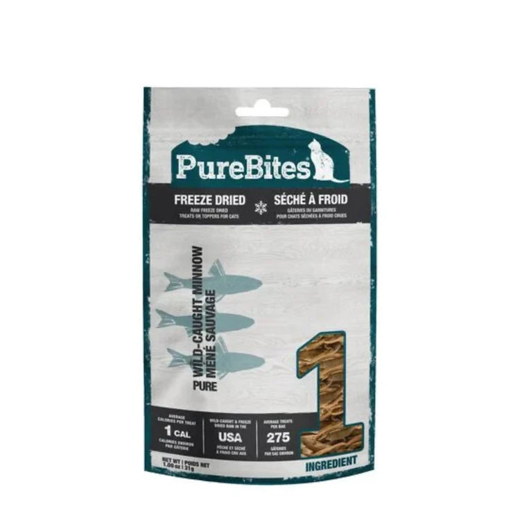 PUREBITES, Gâteries séchées à froid, Poisson blanc, Pour chat, 20g