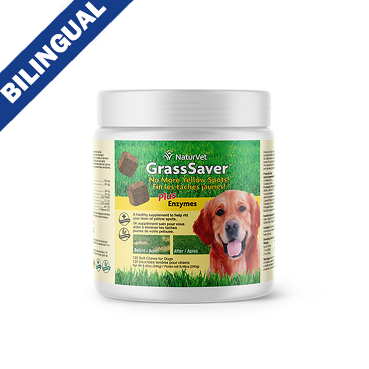 NATURVET Grasssaver - Bouchées tendres pour chiens (120ct)