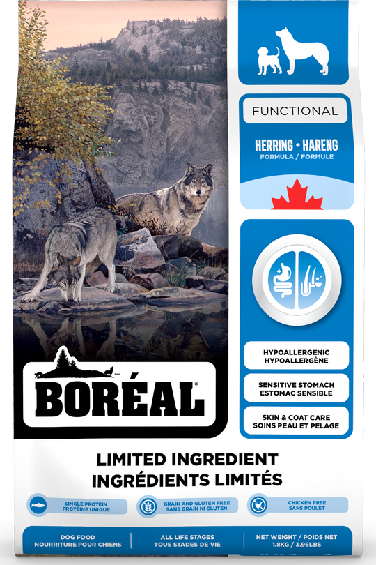 BORÉAL functional nourriture ingrédients limités au hareng pour chien