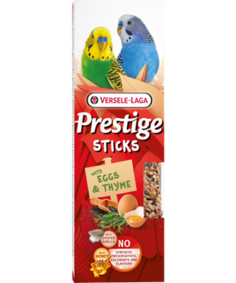 VERSELE-LAGA Prestige bâtonnets pour perruches, Oeuf et Thym