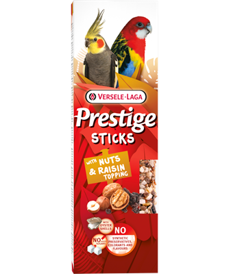 VERSELE-LAGA Prestige bâtonnets pour cockatiel, Noix et garniture de raisins