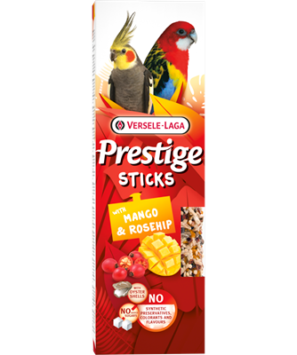 VERSELE-LAGA Prestige bâtonnets pour cockatiel, Mangue et églantine