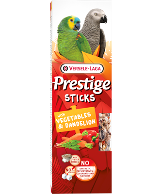 VERSELE-LAGA Prestige bâtonnets pour perroquet, Légumes et pissenlit