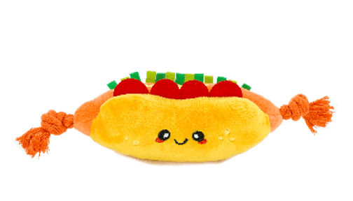 FUZZY FRIENDZ, Hot dog, jouet pour chien