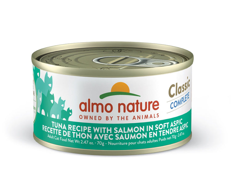 Almo Nature ''Classic Complete'', Thon avec saumon en tendre aspic pour chat