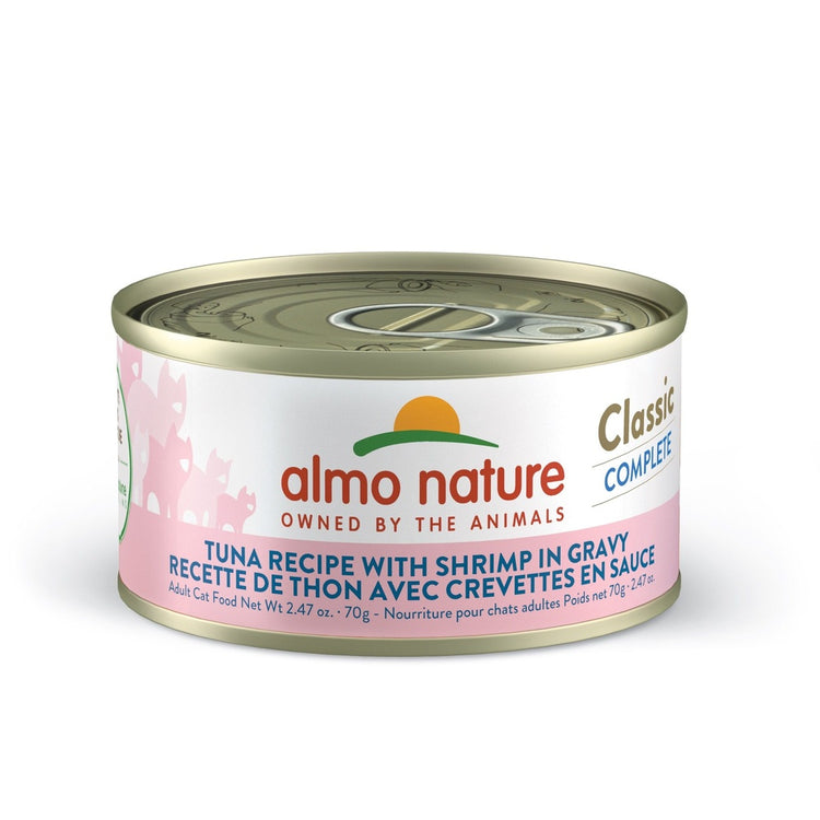 Almo Nature ''Classic Complete'', Thon avec crevettes en sauce pour chat