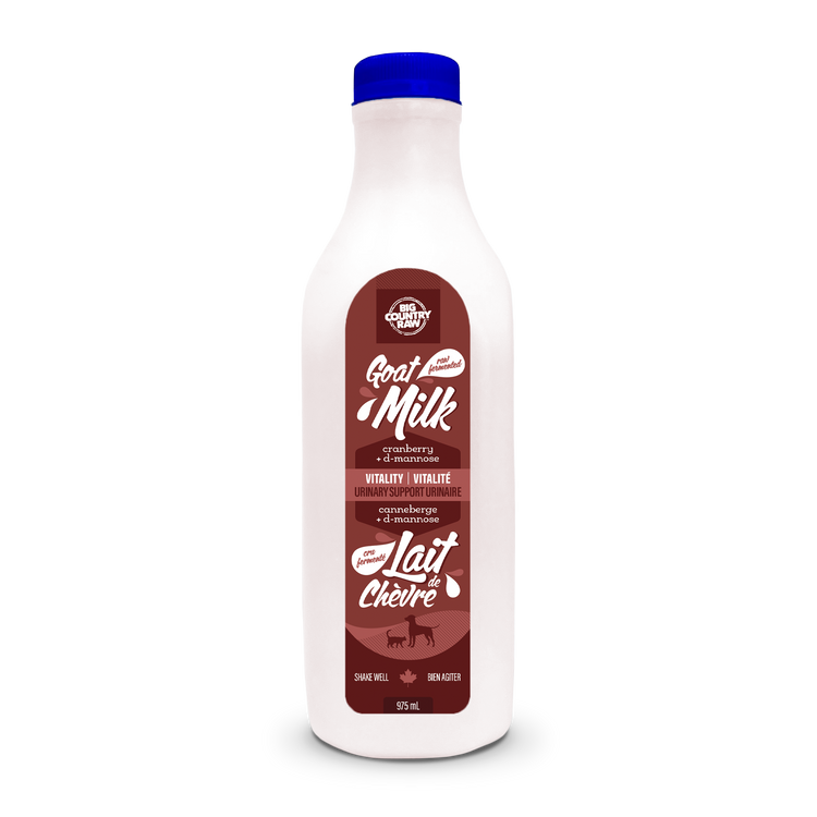 BIG COUNTRY RAW, Lait Cru De Chèvre – Vitalité (Canneberge) – 975 ML