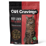 PETZ CAT, Cat Cravings, Gâteries naturelles au foie de boeuf 40gr
