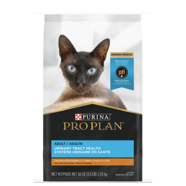 PROPLAN, Système urinaire en santé, Adulte, Poulet et riz, Pour chat, 3.18kg