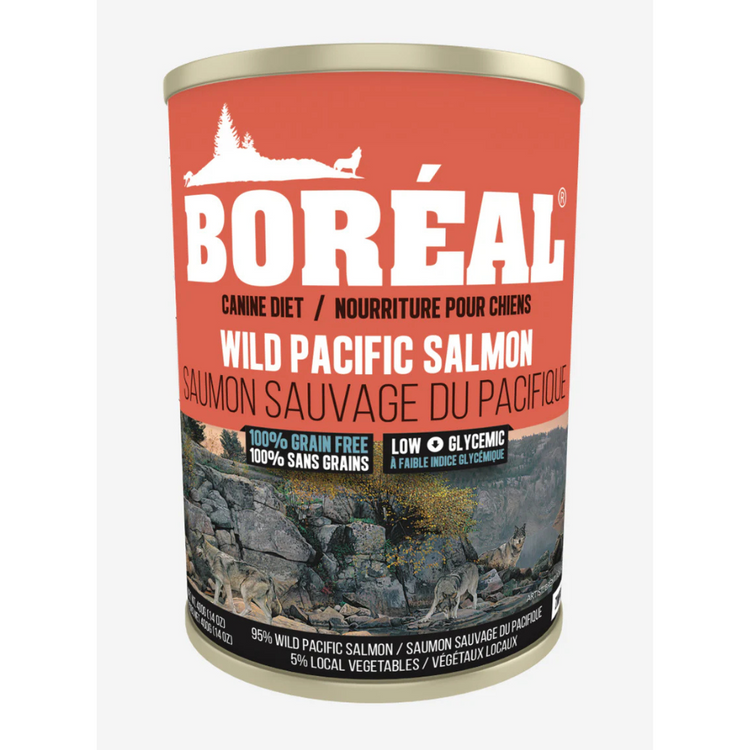 BORÉAL, Pâté, Saumon sauvage du pacifique, Pour chien, 690g