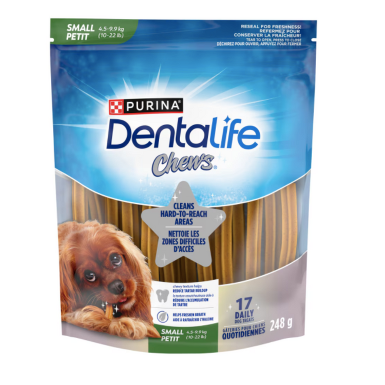 PURINA, DentaLife chews, Petite race, poulet, pour Chien, 248g