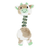BUD'Z, Vache de L'Himalaya, Jouet en peluche, Avec corde, Moyen/grand, Pour chien