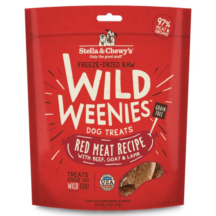 STELLA & CHEWY'S, Wild Weenies, Gâteries lyophilisées, Viande rouge, Pour chien, 3.25 oz