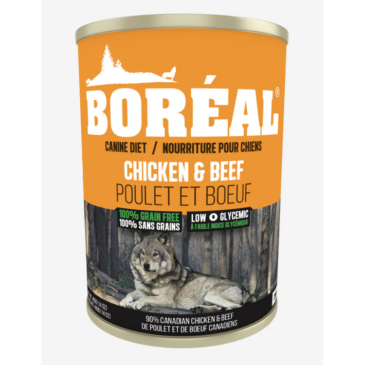 BORÉAL, Pâté, Poulet et boeuf, Pour chien, 690g