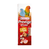 VERSELE-LAGA, Prestige Sticks, Gâterie, Bâtonnet noix et raisins, Pour oiseau domestique - Paquet de deux