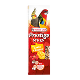 VERSELE-LAGA, Prestige Sticks, Gâterie, Bâtonnets mangue et églantine, Pour perroquets et grandes perruches - Paquet de deux