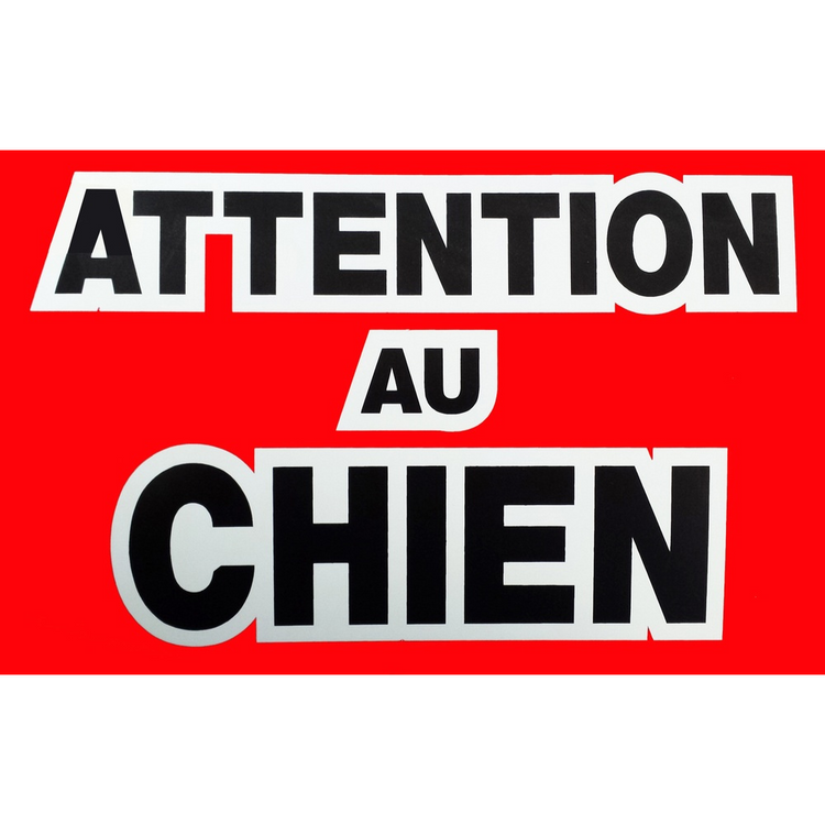 ANIDIS, Pancarte "Attention au chien"