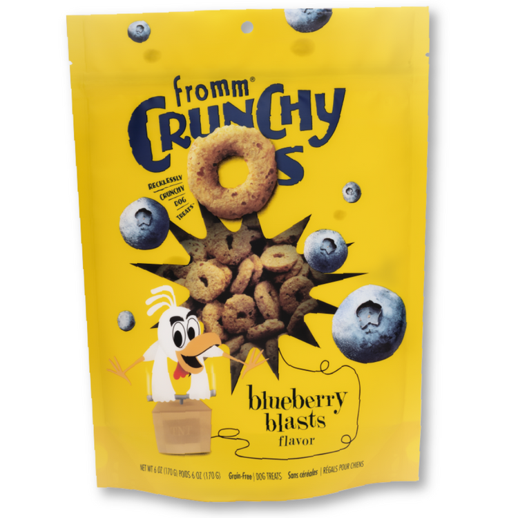 FROMM, Crunchy O's, Blueberry Blasts, Gâterie, Bleuet, Pour chien, 6 oz