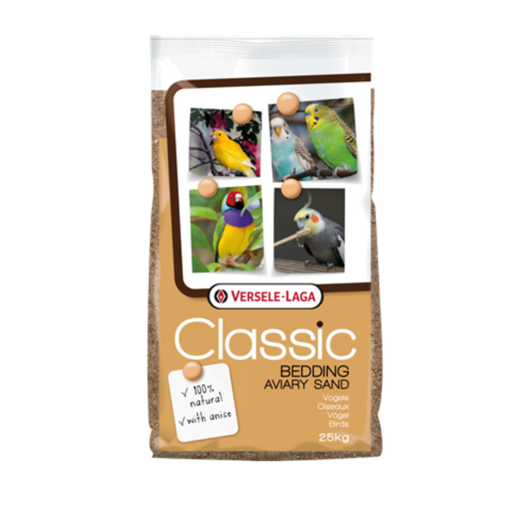 VERSELE-LAGA, Classic Bedding, Sable brun de fond de cage, Pour oiseau