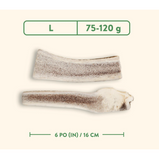 DENTLER, JAWGLER, Bois de cervidés, Coupé, Nature sauvage, Pour chien
