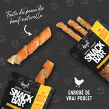 DOGIT, Snack Bar, Spirales de peau de bœuf enrobées de poulet, Pour chien