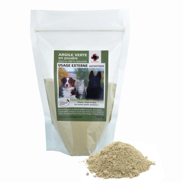 SECOURISME ÉQUIN, Argile verte usage externe, petits animaux 450g