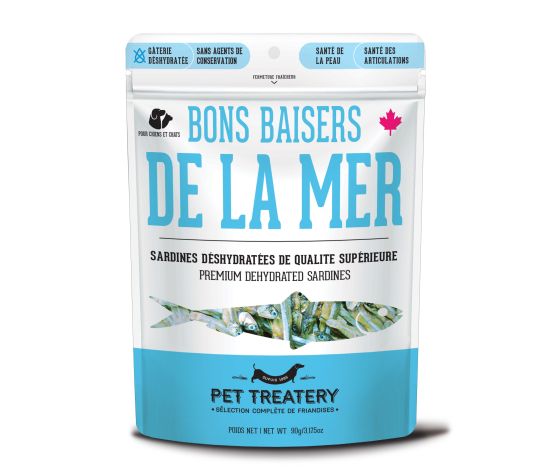 GRANVILLE ISLAND, Gâteries De Sardines Déshydratées Pour Chien Et Chat, 90g