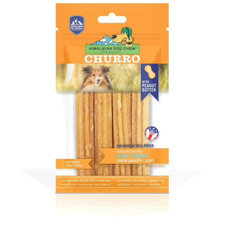 HIMALAYAN DOG CHEW Churro, gâteries pour chien au beurre d'arachides