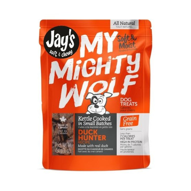 JAY'S my mighty wolf, gâteries pour chien au canard, 150g