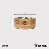 GF PET, Bol Simple, En bois naturel, Pour chien et chat