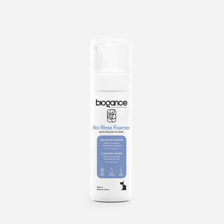 BIOGANCE, No Rinse Foamer, Mousse nettoyante sans rinçage, Pour chien