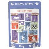 CHEWY CRAVE, Gâteries naturelles pour chien et chat, Cubes de foie de canard