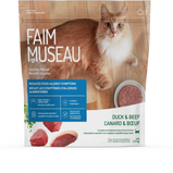 FAIM MUSEAU, Nourriture crue, Canard et bœuf, Pour chat