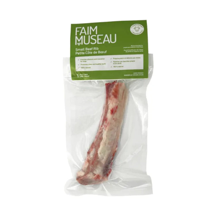 FAIM MUSEAU, Os, Petite côte de bœuf, Pour chien, 1 unité