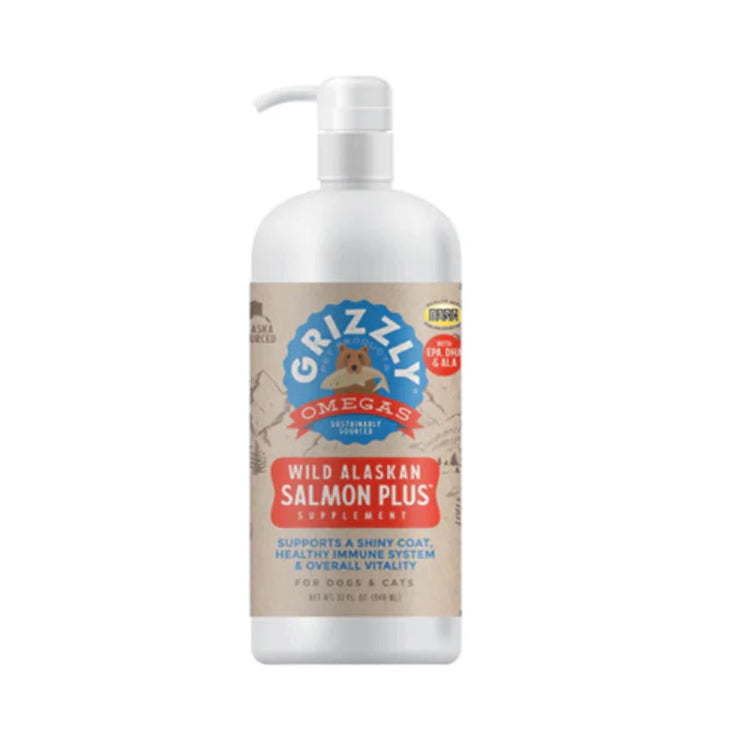 GRIZZLY, Salmon Plus, Huile de saumon, Pour chien