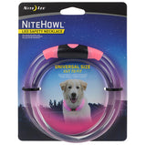NITE IZE, NiteHowl, Collier de sécurité au LED rechargeable, Rose, Pour chien