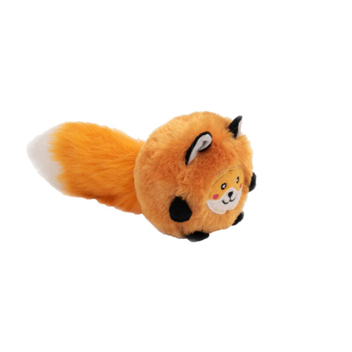 ZIPPY PAWS, Peluche Bushy Throw - Renard