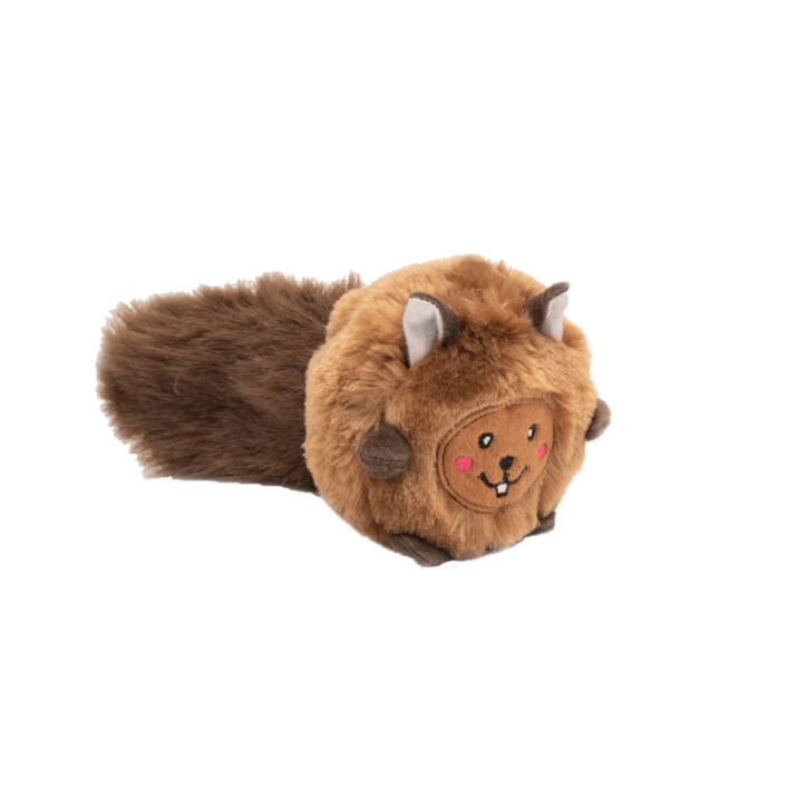 ZIPPY PAWS, Peluche Bushy Throw, Écureuil