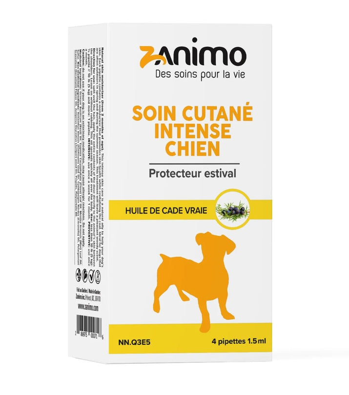 ZANIMO, Soin cutané intense pour chien, 4 pipettes