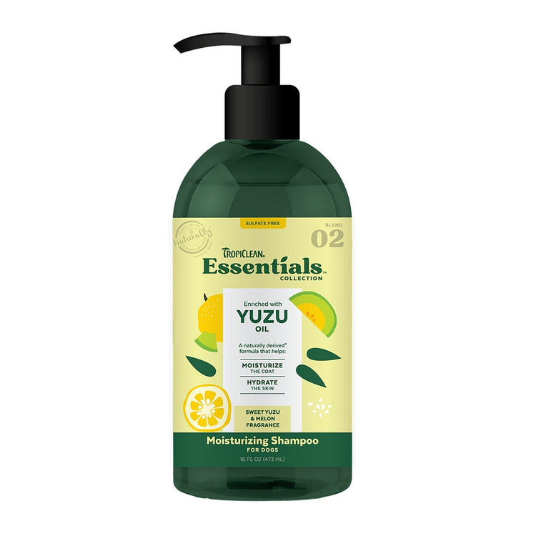 TROPICLEAN, Essentials Shampooing désodorisant pour chien Yuzu 16 oz