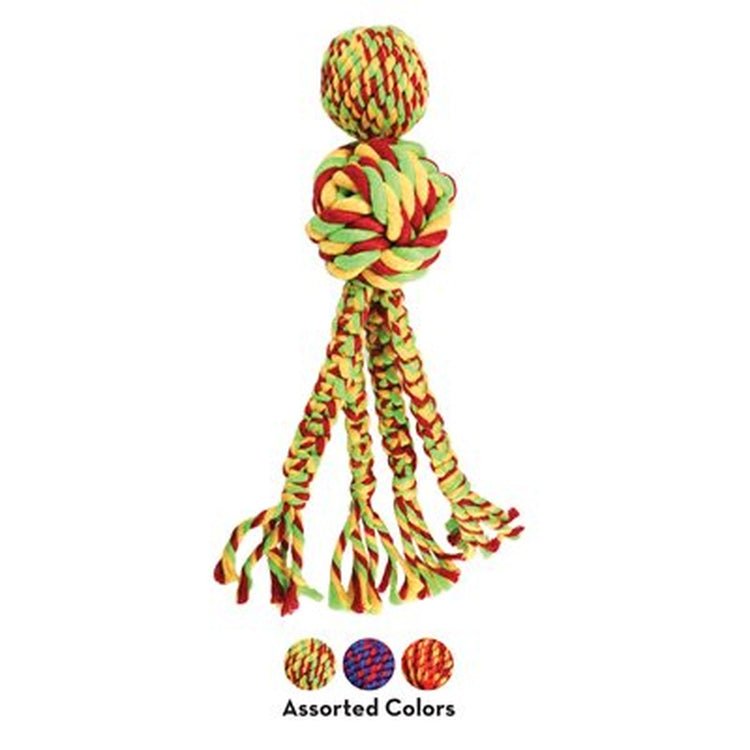 KONG Wubba Weaves avec corde jouet pour chien- DISCONTINUÉ