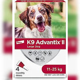 Elanco K9 advantix II, protection topique puces et tiques pour chien