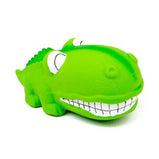 BUD'Z squeaker gros museau, jouet pour chien en latex, alligator vert 7''